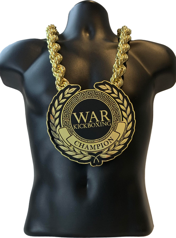War Kickboxing Champion Championship Chain Award