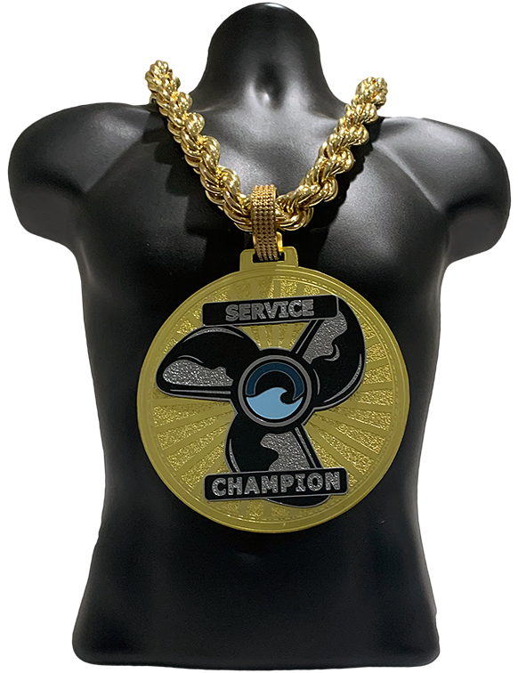 Service Champion Award Championship Chain Award