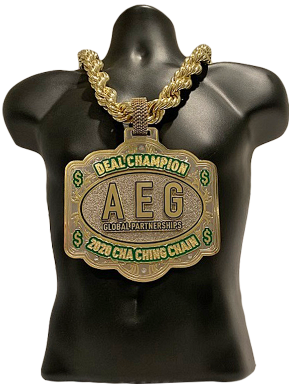 AEG Global Partnerships 2020 Cha-Ching Championship Chain Championship Chain Award