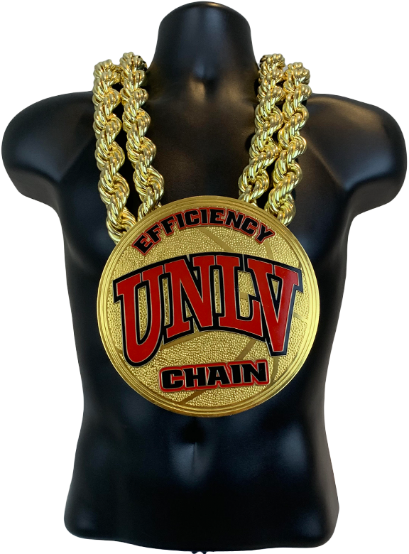 UNLV Basketball Efficiency Championship Chain Championship Chain Award