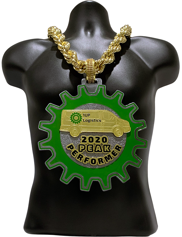 1UP Logistics 2020 Peak Performer Championship Chain Award