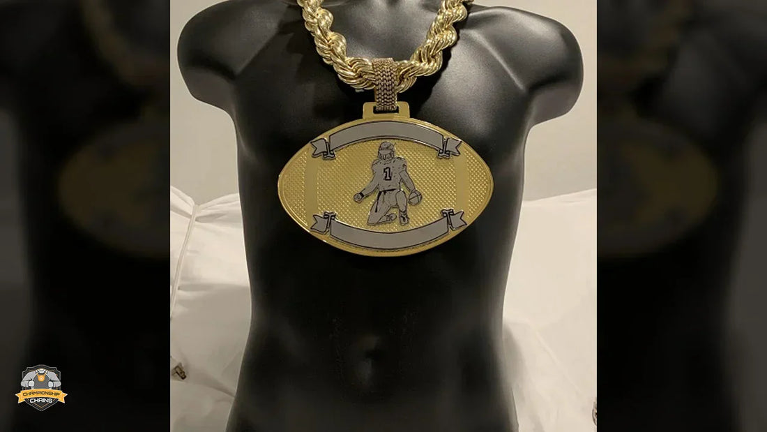Custom Football Turnover Champion Chain Award