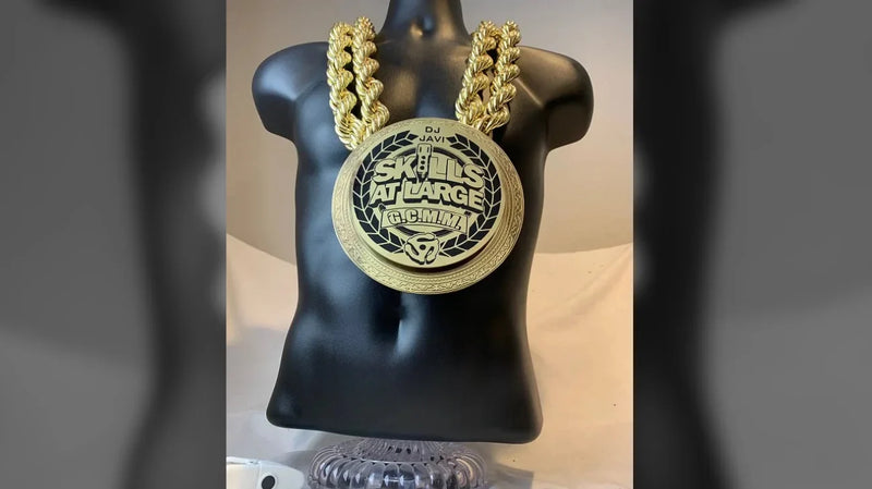 DJ custom hip hop championship champ chain necklace