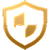 Gold shield icon