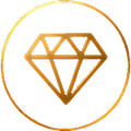 Gold diamond icon