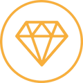 Gold diamond icon