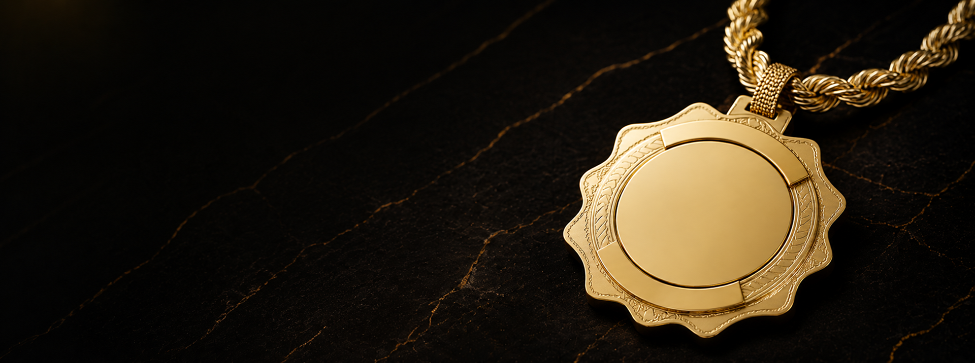 Gold pendant 
