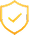 Gold shield icon
