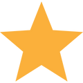 Gold star shape