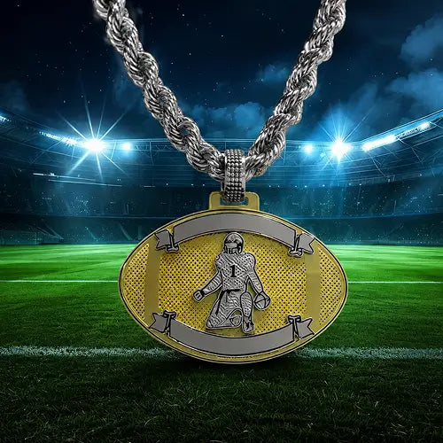 MVP Fantasy Football Silver Championship Chain