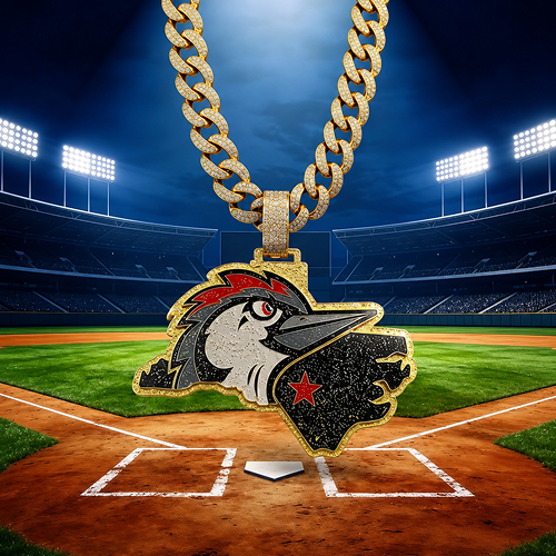Baseball Cuban Ice Swag Chain 