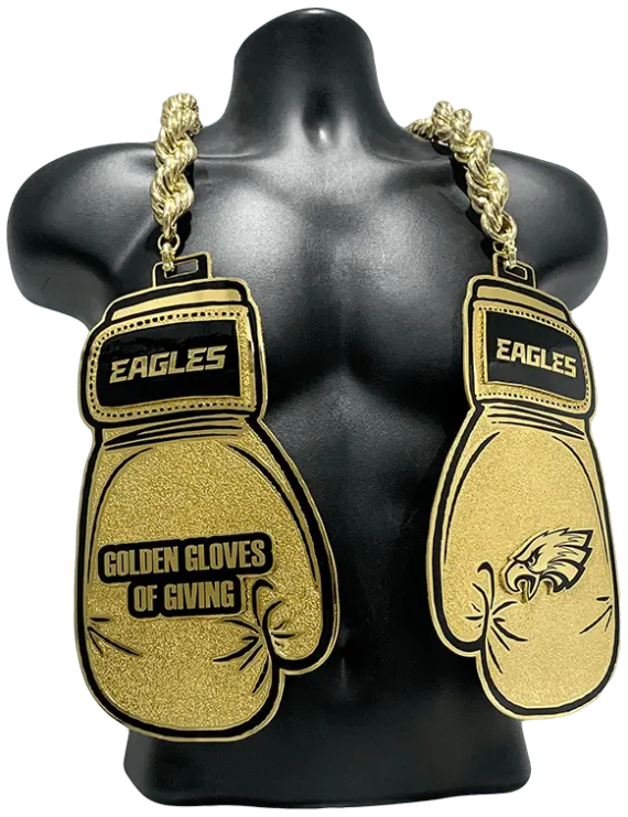 Philadelphia Eagles Golden Gloves of Giving Award