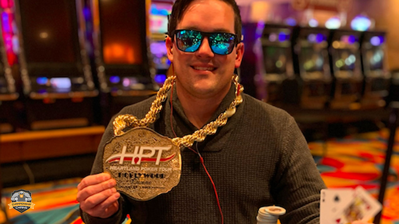 HPT poker custom champion chain award