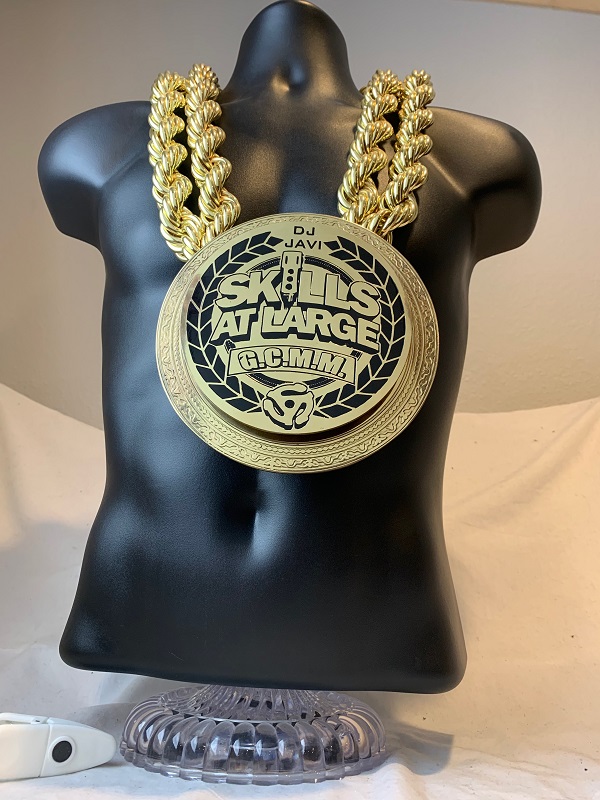 DJ custom hip hop championship champ chain necklace