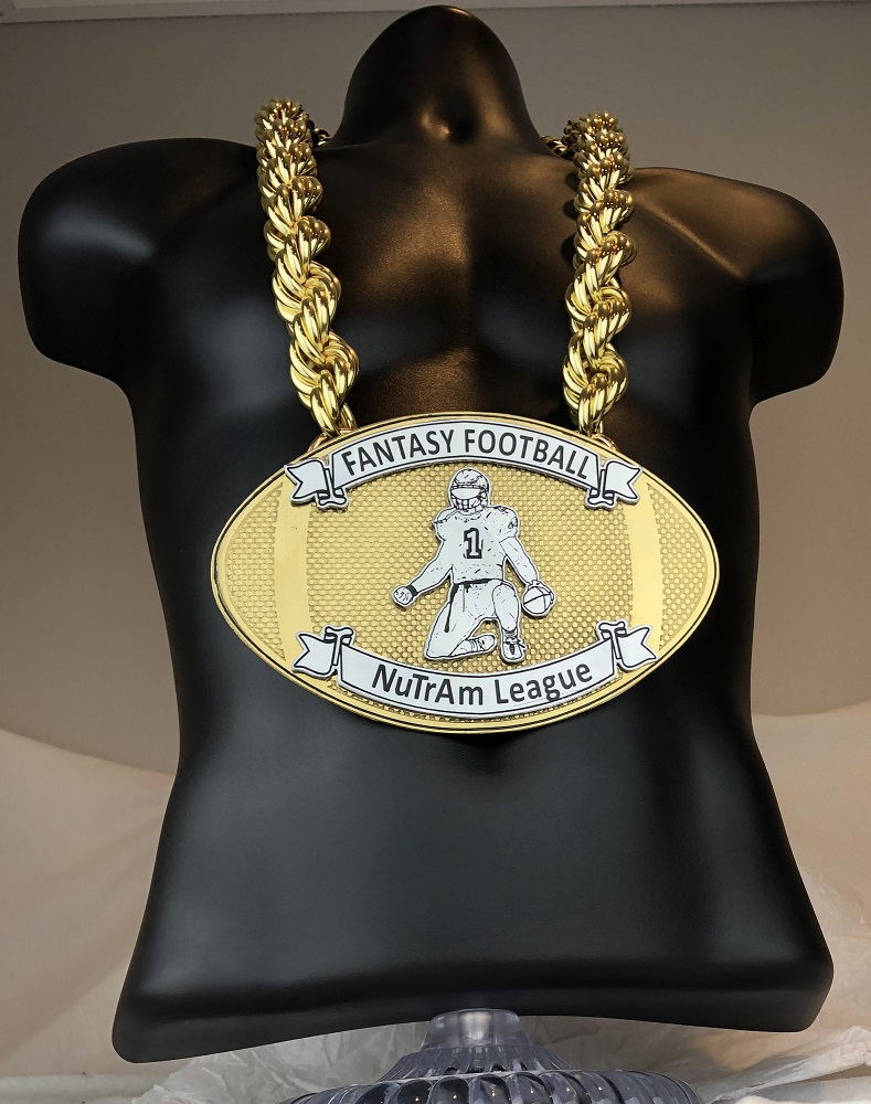MVP Fantasy Football Championship Chain customized championship chain image