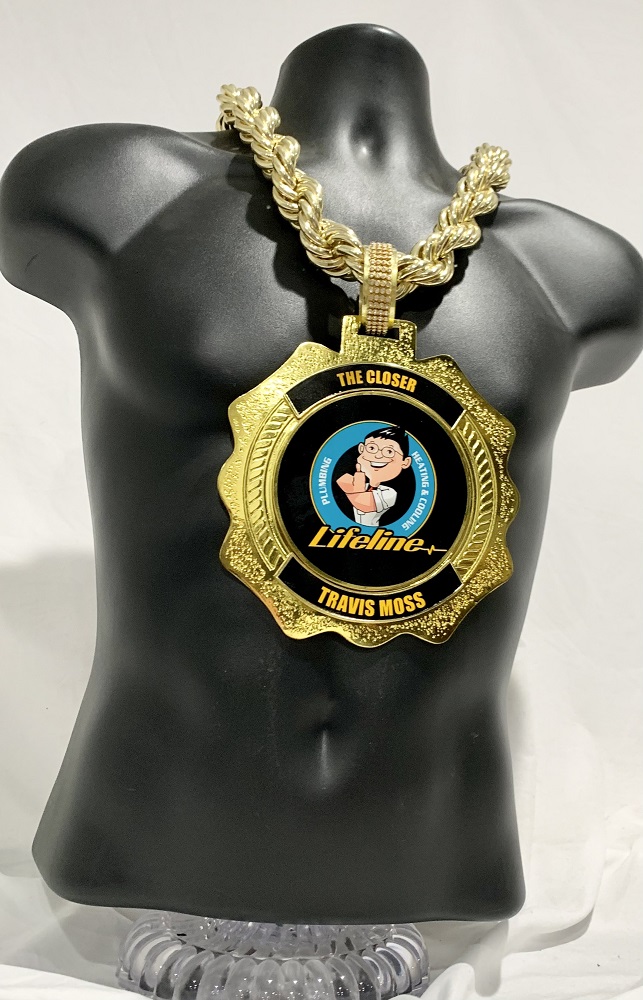 Kratos Gold Championship Chain customized championship chain image